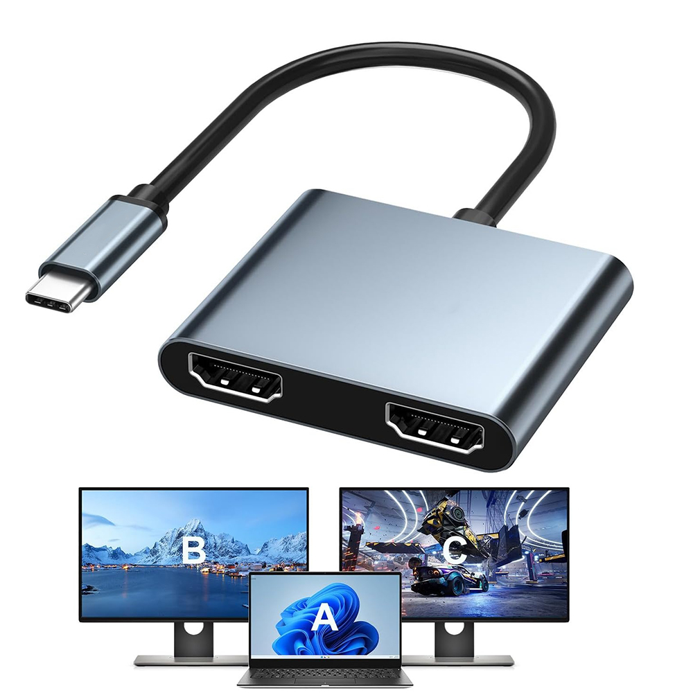 Hdmi Phone Adapter - Adattatore display USB C a doppio
