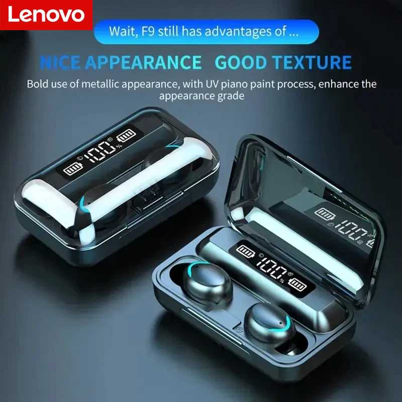 Wireless Earbuds Case - Cuffie Wireless Bluetooth Lenovo F9 -