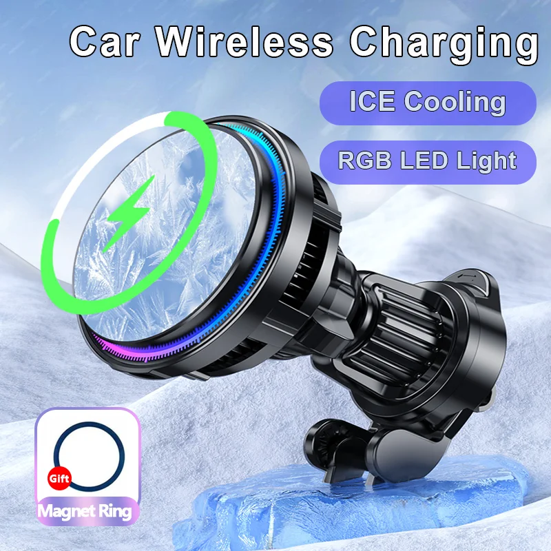 Phone Cooling Fan - Supporto per caricabatteria da auto wireless