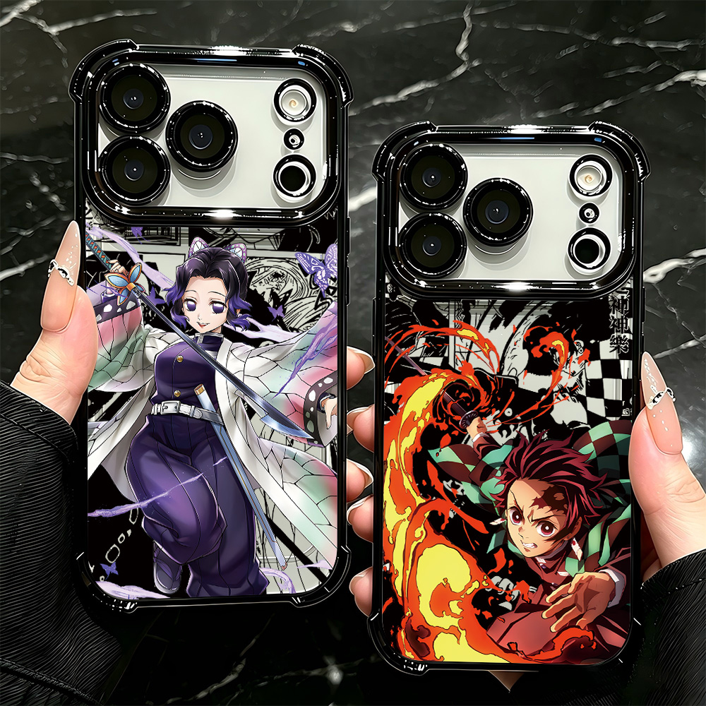 Phone Accessories Demon Slayer - Custodia per telefono placcata anti-caduta con