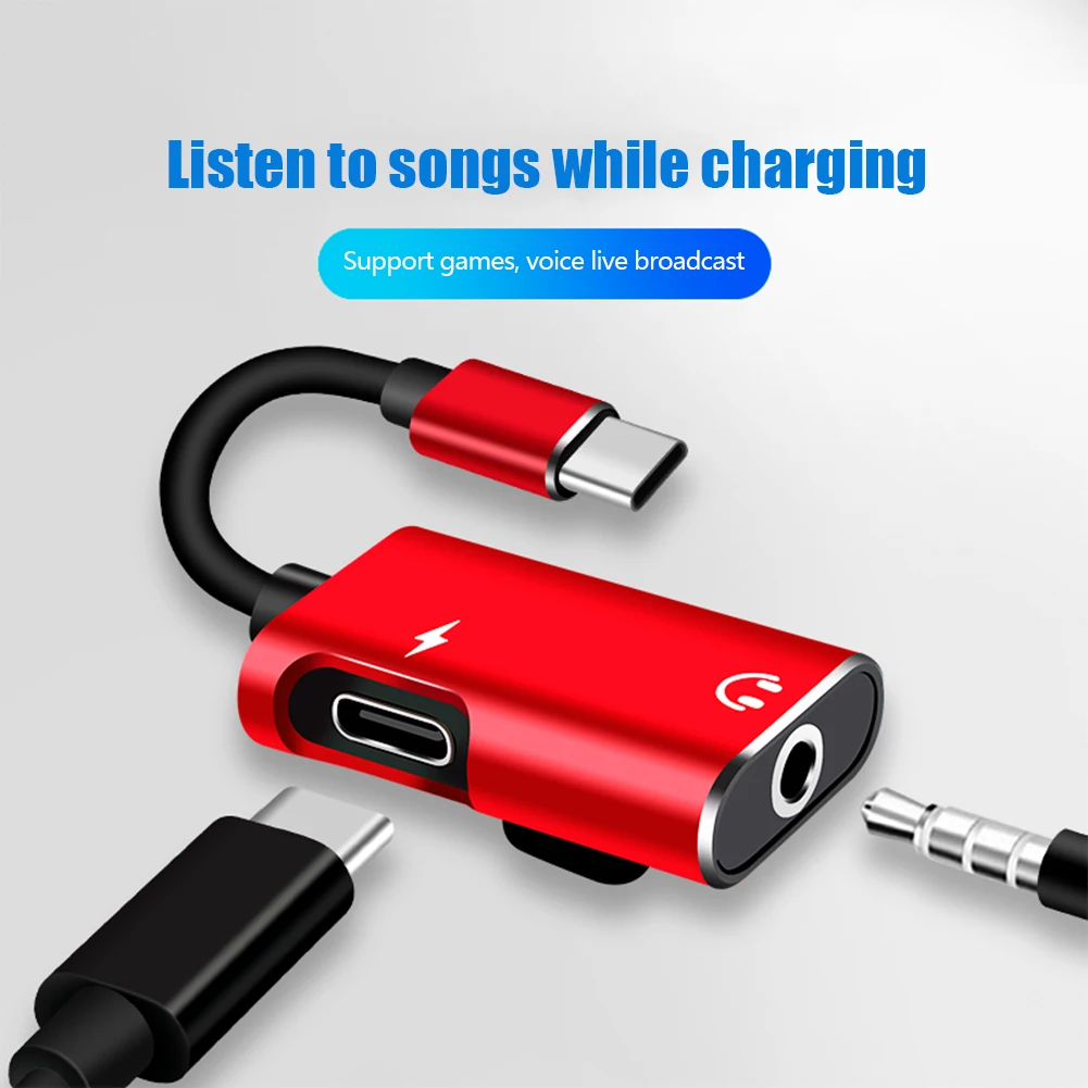 Earphone Splitter Jack - Adattatore da Tipo C a Jack