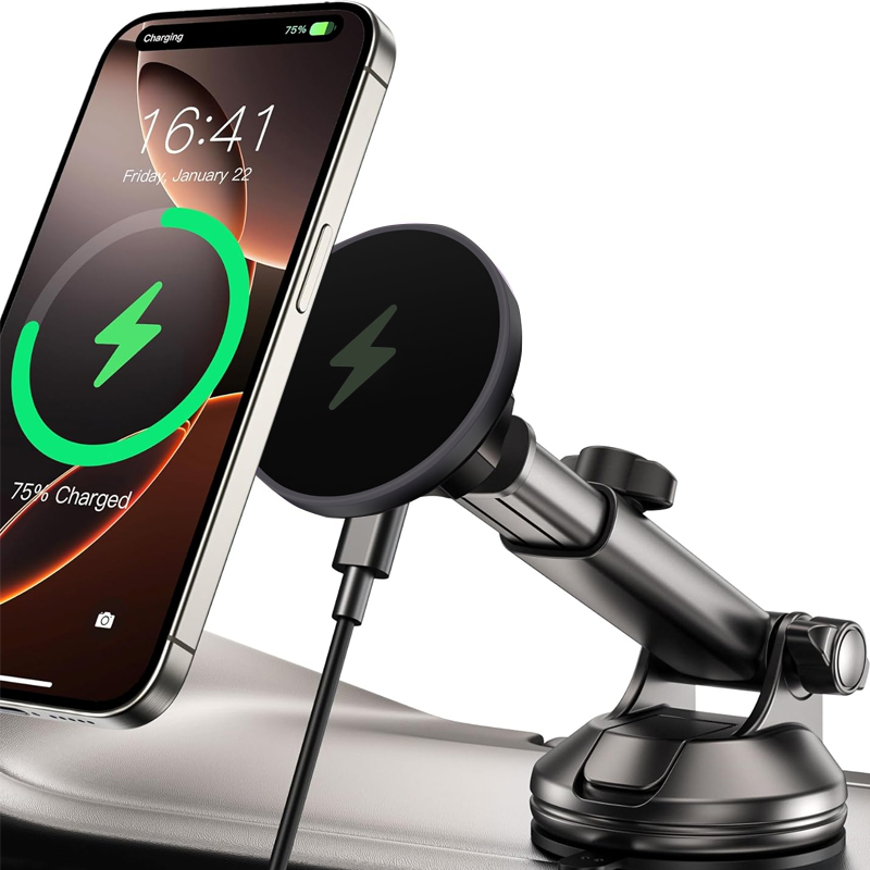 Phone Cooling Fan - UYUXIO 15W Ricarica Veloce Parabrezza Dash
