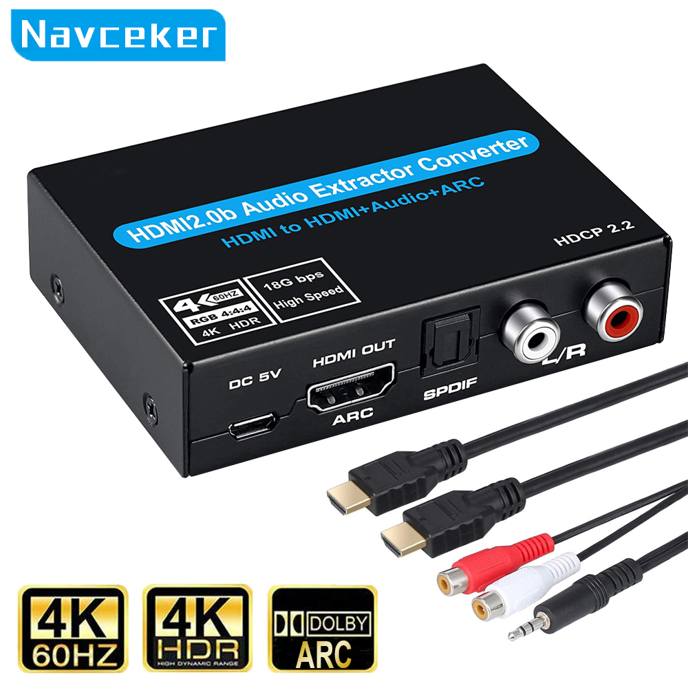 Hdmi Phone Adapter - Navceker Estrattore audio HDMI Convertitore adattatore