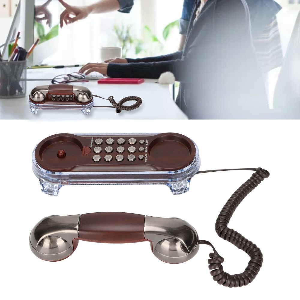 Retro Handset Phone - NUOVO Telefono Fisso da Parete con