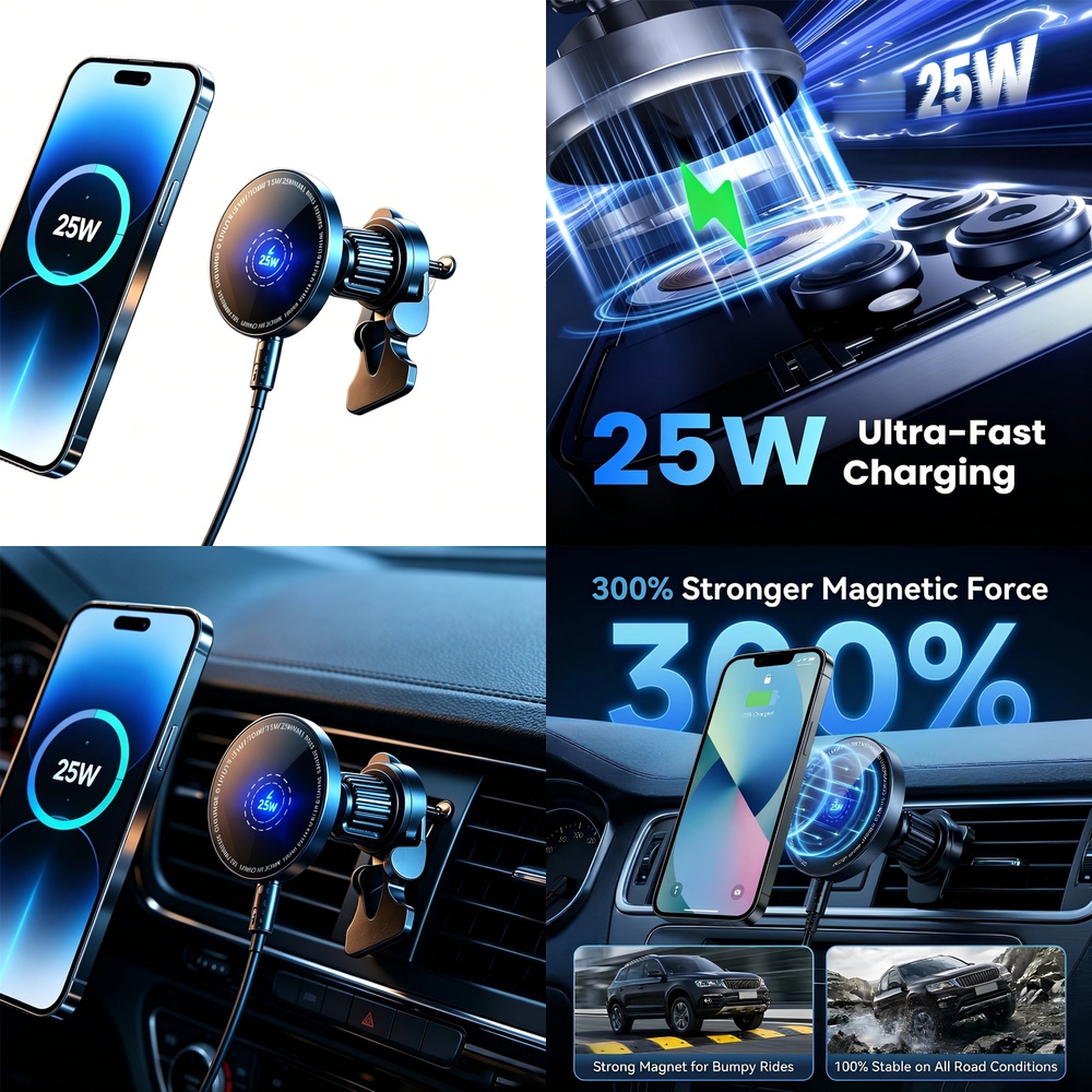 Phone Cooling Fan - Caricabatterie Wireless Magnetico Super Veloce da