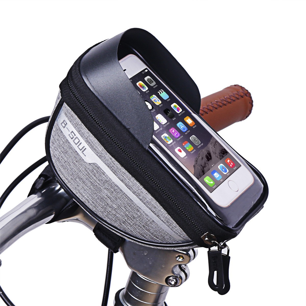 Youtube Phone Accessories - Borsa da bicicletta impermeabile telaio anteriore
