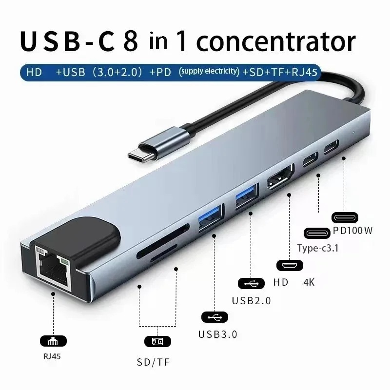 Hub USB C 3/7/8/11 in 1, Adatt - Hdmi Phone Adapter recensione e prezzo