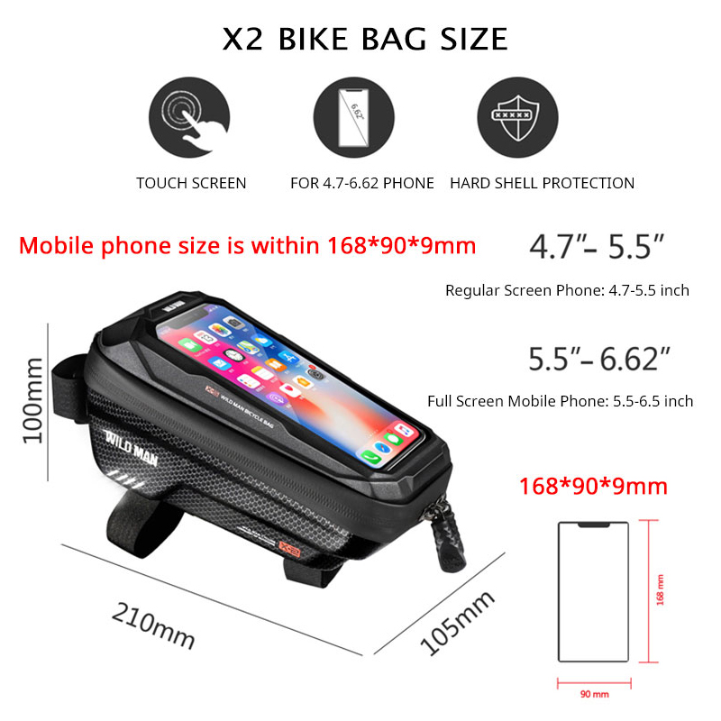 WILD MAN borsa da bici borsa d - Youtube Phone Accessories recensione e prezzo