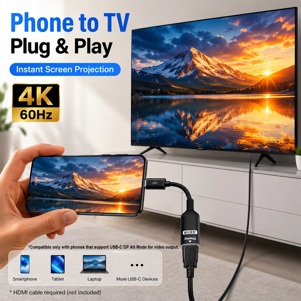 Adattatore USB C a HDMI 4K@60H - Hdmi Phone Adapter recensione e prezzo