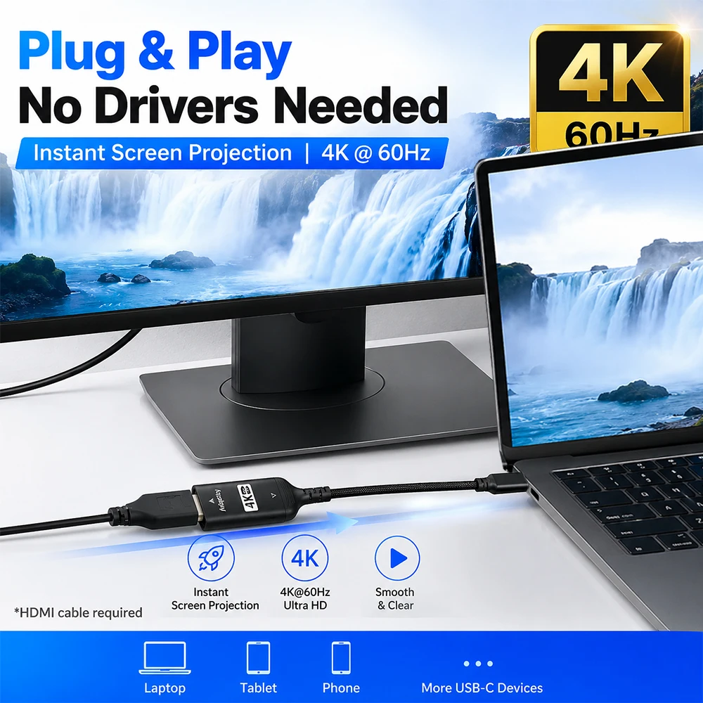 Adattatore USB C a HDMI 4K@60H - Hdmi Phone Adapter recensione e prezzo
