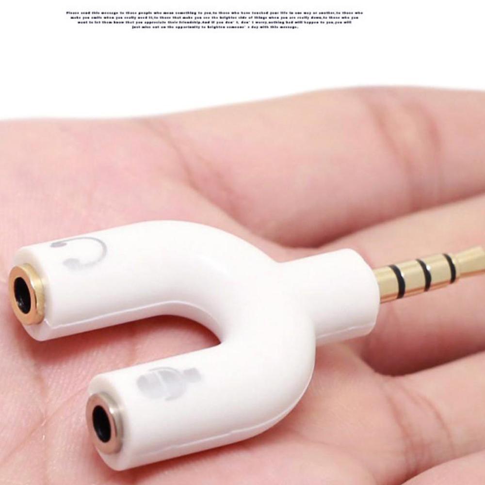 1PC Doppio 3.5MM Tipo U Adatta - Earphone Splitter Jack recensione e prezzo