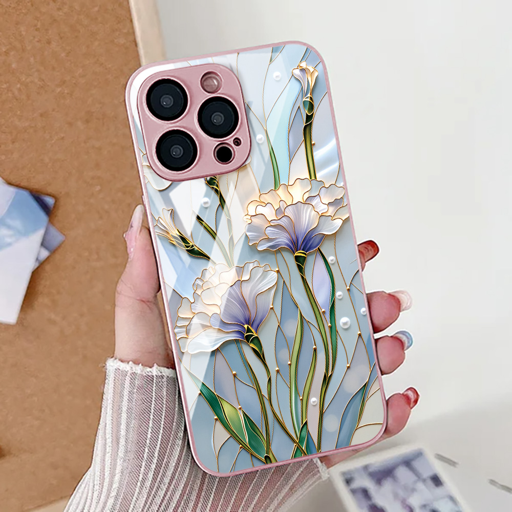 Custodia per telefono fiore di - Tempered Glass Screen recensione e prezzo